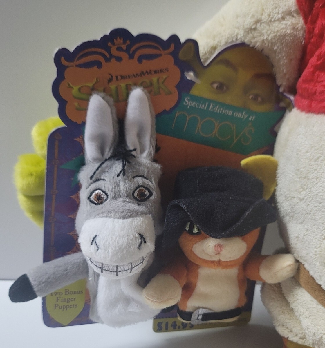 Dreamworks Shrek Macys Special Edition Plush 2007 with Finger