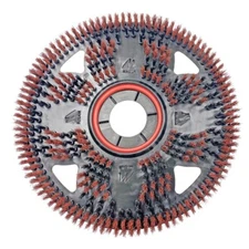 MALISH 17" FLEX-SCRUB RED BRISTLED PAD w/CENTER-LOK 3 (replaces 17" Red pads)