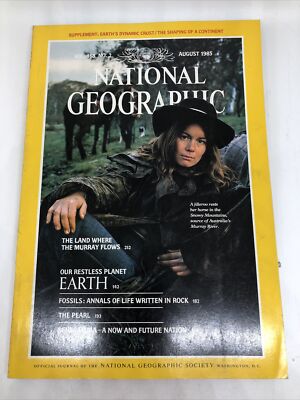 National Geographic Vintage Magazine - Vol. 168 No. 2 August 1985 Restless Earth