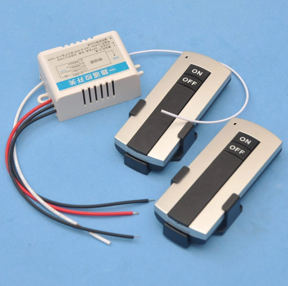 Wireless RF Remote Control Receiver +2 Switch For Lighting Electric Appliances - Image 4 of 4