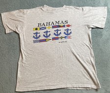 VTG NASSAU BAHAMAS Sailing DESTINATION T-SHIRT MADE IN USA XL