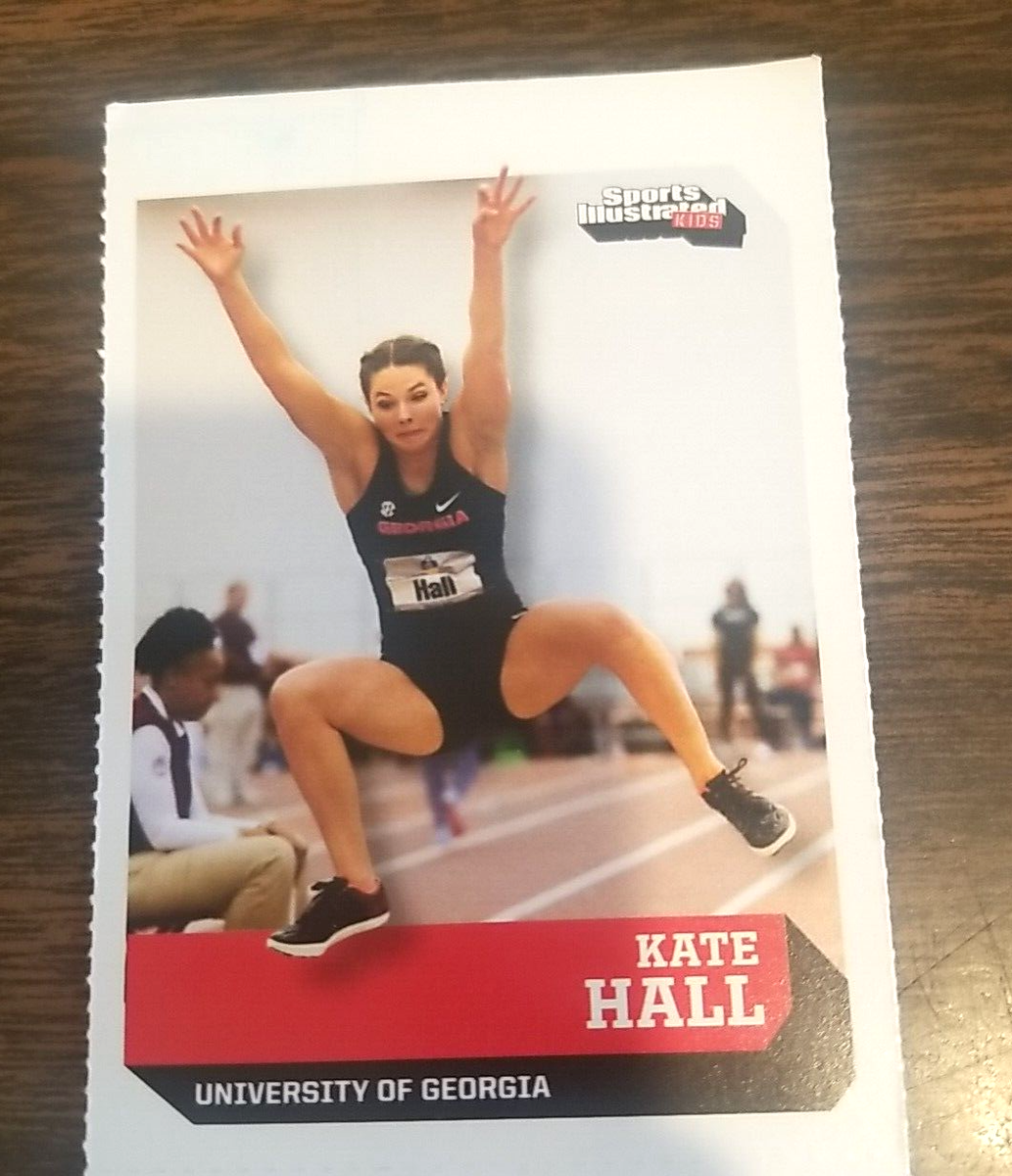 KATE HALL 2018 SPORTS ILLUSTRATED FOR KIDS CARD #729 GEORGIA DOGS/OLYMPICS