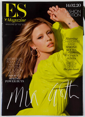 Mia Goth Simone Rocha Christopher Kane Stephen Jones Preen Stetsons ES MAGAZINE