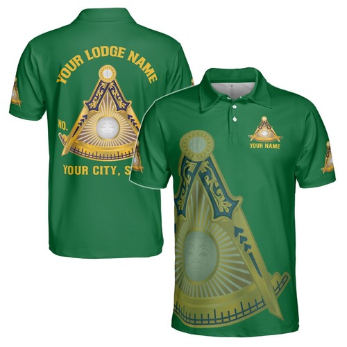 Customized Freemasonry Past Master Masonic Men's Polo Shirt S-5XL - Picture 3 of 14