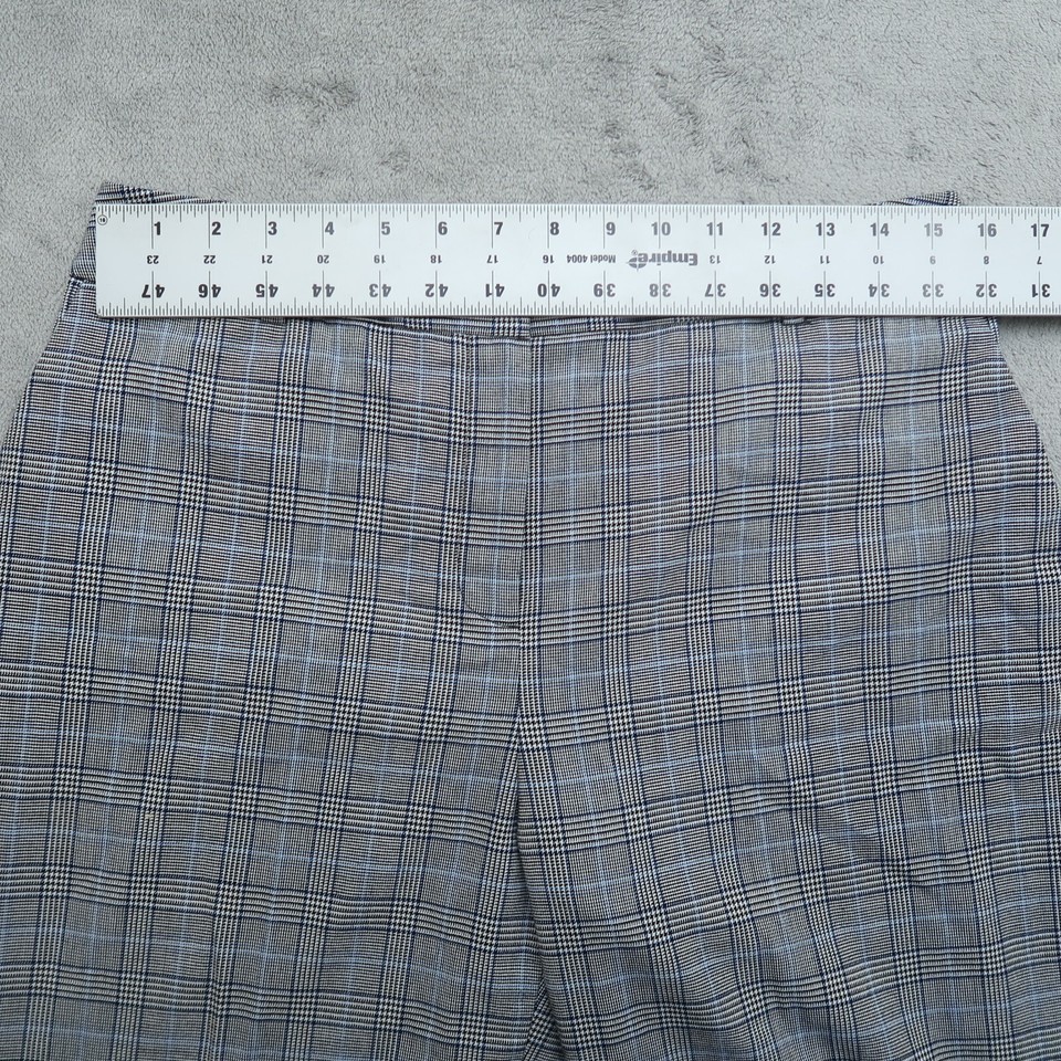 Calvin Klein Pants Women's 8 Plaid HighRise WideLeg Trouser 31x29