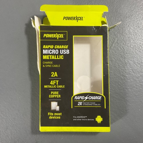 PowerXcel Durable 4 Ft. Rapid Charge Micro USB Metallic Charge & Sync Cable READ - Picture 11 of 24