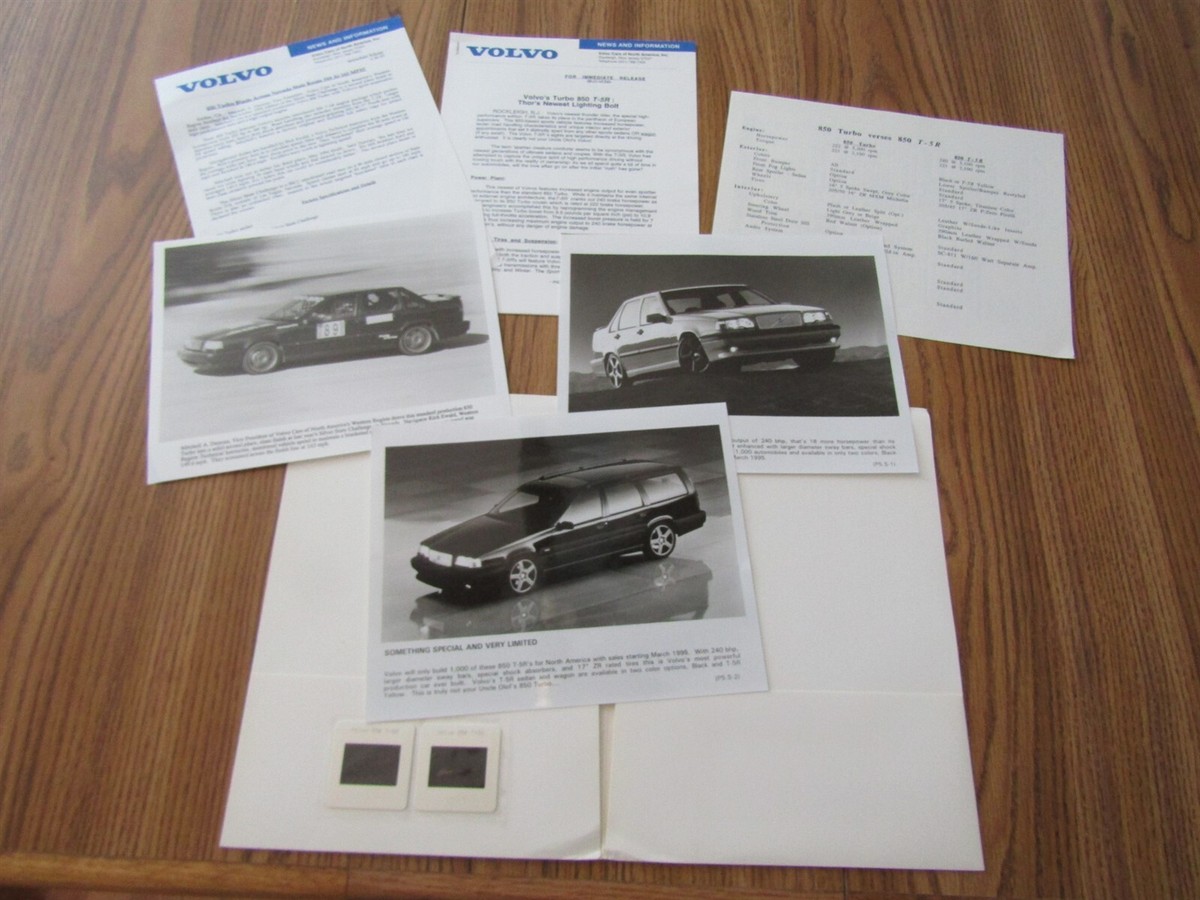 1995 VOLVO 850 T5-R 850 WAGON PRESS RELEASE KIT BROCHURE PACKET W