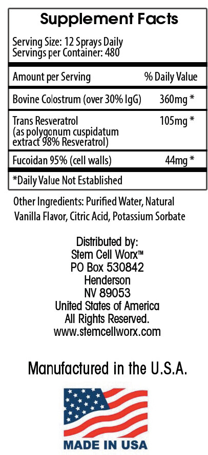 Stem Cell Worx Intraoral Spray Supplement for sale online | eBay