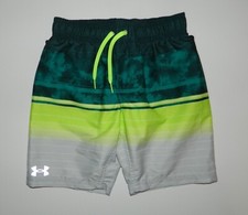 NWT UNDER ARMOUR boys Multi Color Swim TRUNKS Shorts Youth Small S