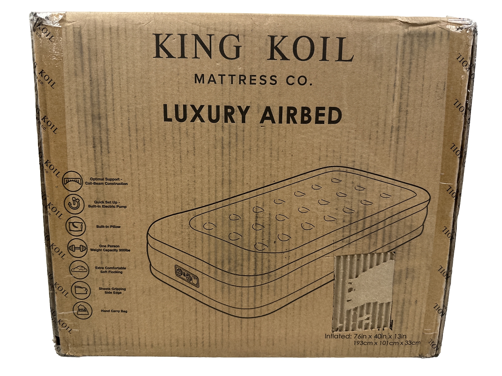 King Koil Luxury Twin Air Mattress with Builtin Pump for Camping And Guests eBay