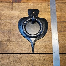 Gorgeous Antique Hand Wrought Iron Forged Door Knocker 7x4" • A. Hedvall SWEDEN