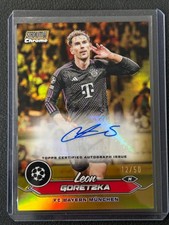 2023-24 Topps Stadium Club Chrome FC Bayern Munich Leon Goretzka Gold Auto /50
