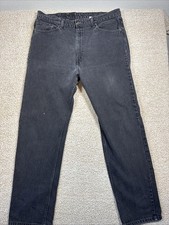 VTG 90s Levis 505 Jeans Mens 40x32 Fits 38x32 Black Made In USA Relaxed Fit