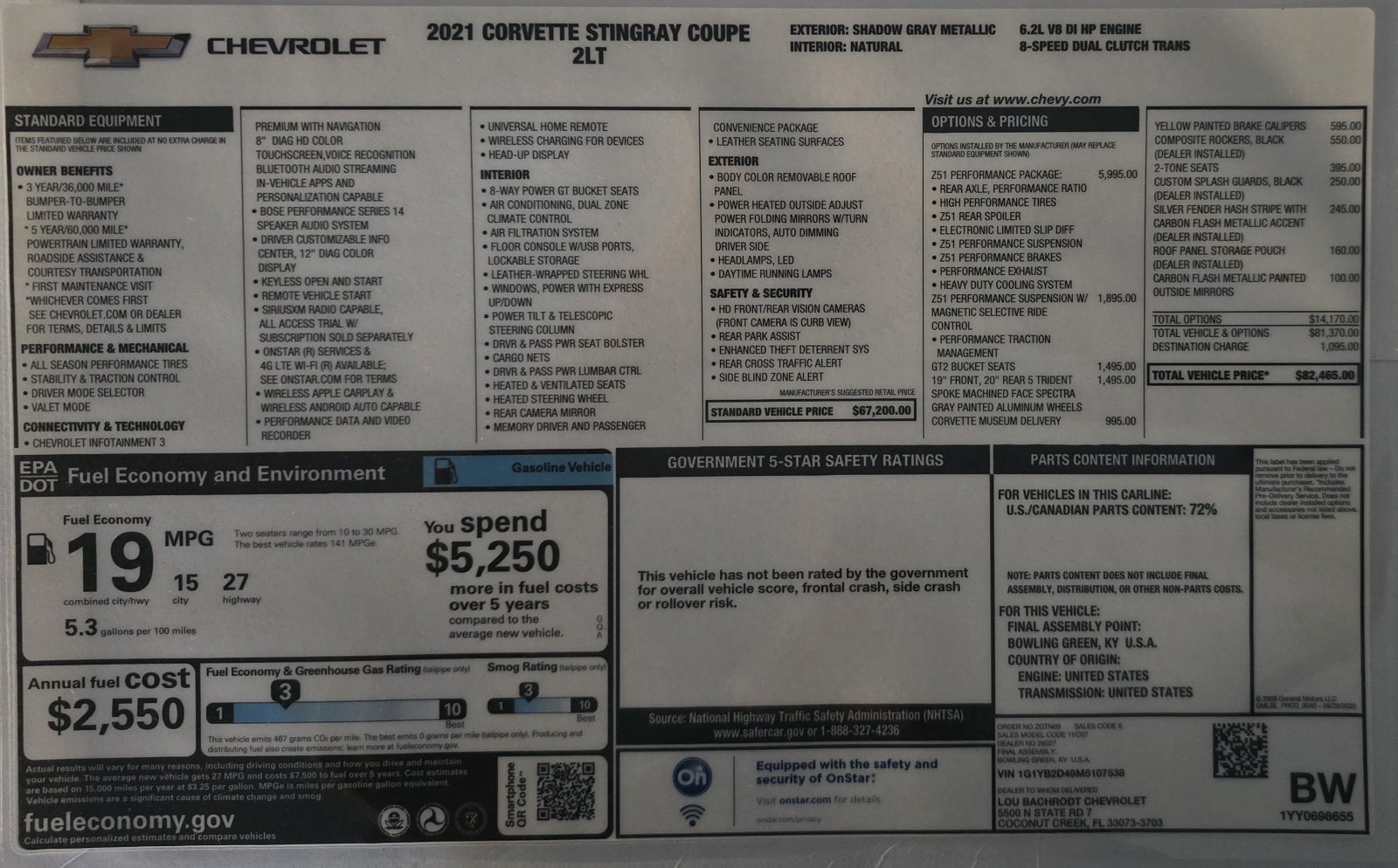 2021 Gray Chevrolet Corvette   | C8 Corvette Photo 9