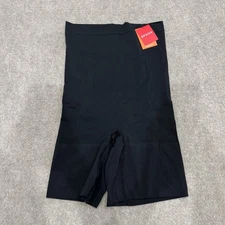 Spanx OnCore Sculpting Women’s Size Large Black High-Waisted Mid Thigh Shorts