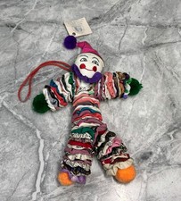 Rare Vintage Handmade YoYo Clown Doll with Original Tag