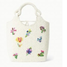 STAUD - Beaded Cote bag - First Bloom Day - NWT  