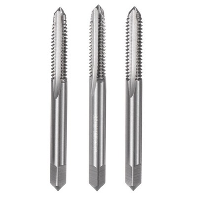 3pcs Hand Tap Set 1/4-20 UNC Taper/Plug/Bottom Thread Screw Taps Tapping Tool