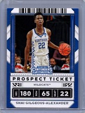 2020 Panini Contenders Draft Picks #39 Shai Gilgeous-Alexander Thunder MVP