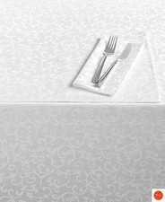 Lenox Opal Innocence Tablecloth - White