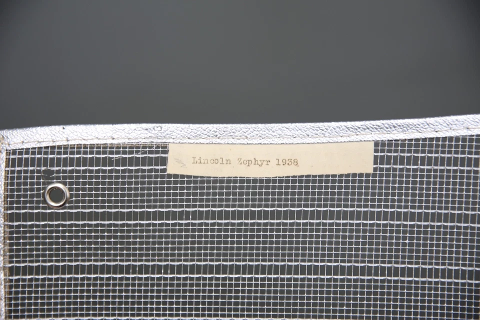 Vintage 1938 Lincoln Zephyr Car Radiator Grill Shell Screen Cover Accessory NOS - Image 4 of 4