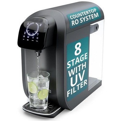 NU Aqua Countertop Reverse Osmosis System 8-Stage Water Filter w/ Touch Display