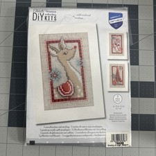 DIY Kits 3 Cross Stitch Kits for Christmas Cards, Vervaco, Cards w/ Envelopes