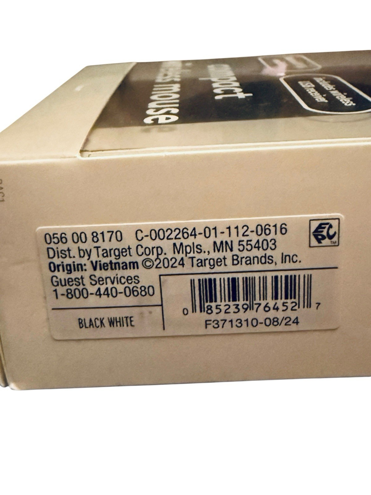 Heyday Bluetooth Wireless Mouse with USB-A Black/White - NEW, SEALED