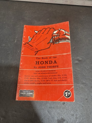 #ad #ad The Book of The Honda by John Thorp MAINTENANCE MANUAL CB72 CB77 CB92 C100 C102 $20.00