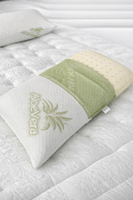 COPPIA CUSCINI IN MEMORY FOAM SAPONETTA SFODERABILE ALOE VERA H11 H13 H15 H18