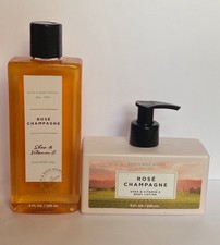 NEW Bath Body Works ROSE CHAMPAGNE Body Lotion 8 fl oz  Shower Gel
