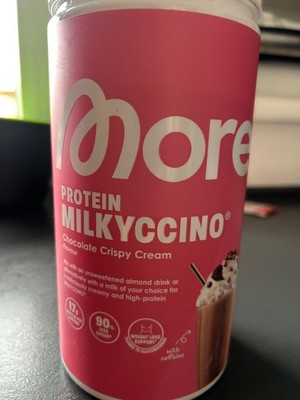 more nutrition milkyccino chocolate crispy cream