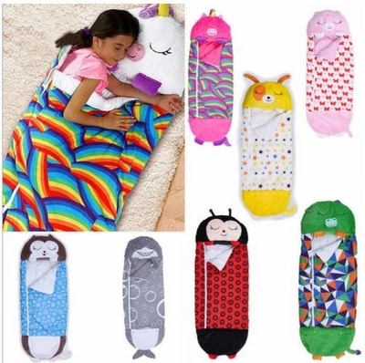 Sleeping Bag Happy Napping Napper Kid FUNNY Pillow Warm Camping Unicorn GiftUK