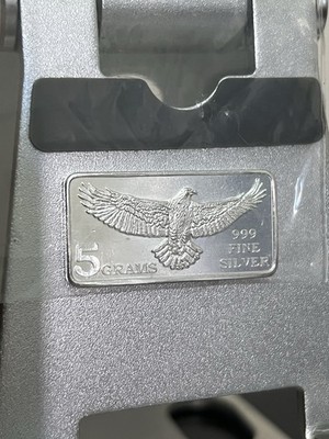 Monarch Precious Metals 5g .999 Silver Bar Eagle Design