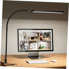 Led Desk Lamp - Desk Light for 33.5" Tall - Flexible Gooseneck Black gooseneck
