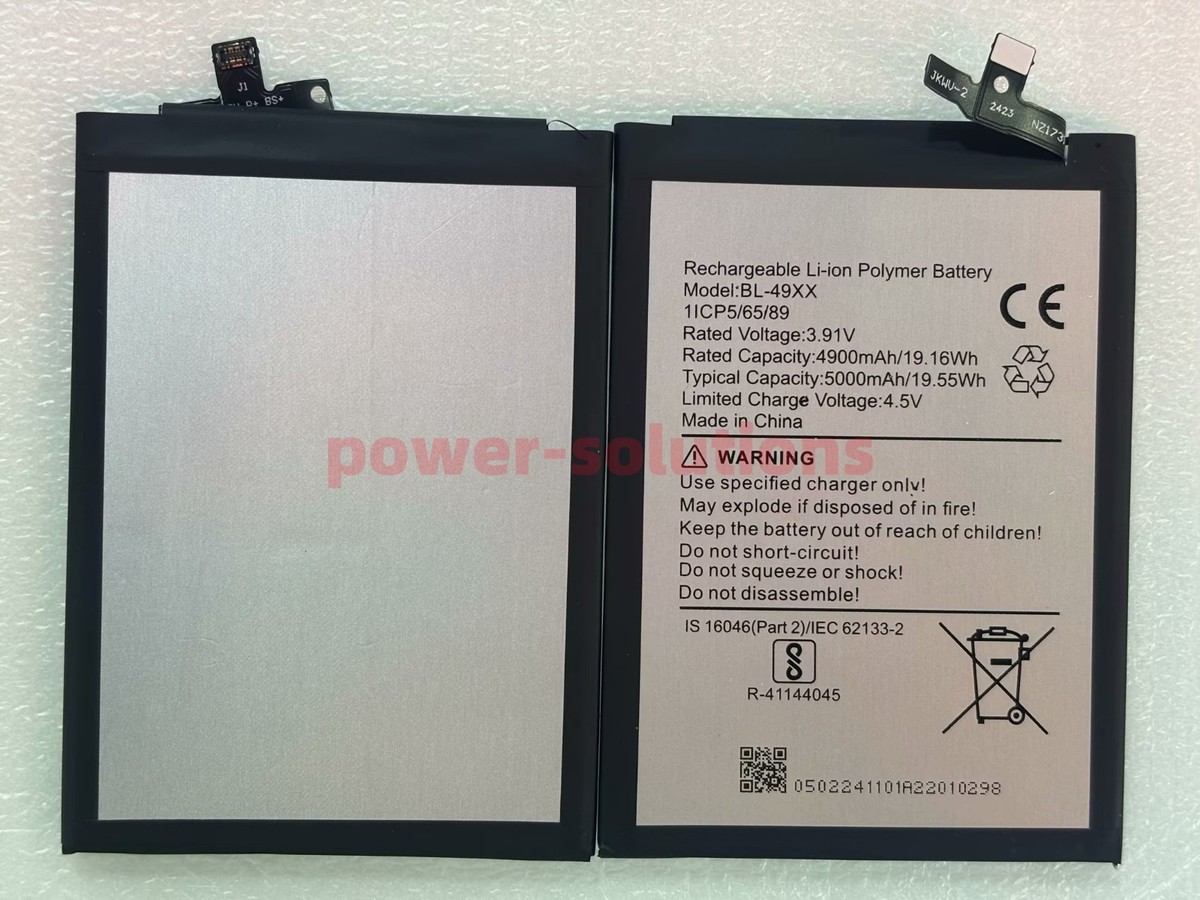 Phone Battery BL-49XX 5000mAh/19.55Wh 3.91V For Tecno infinix GT
