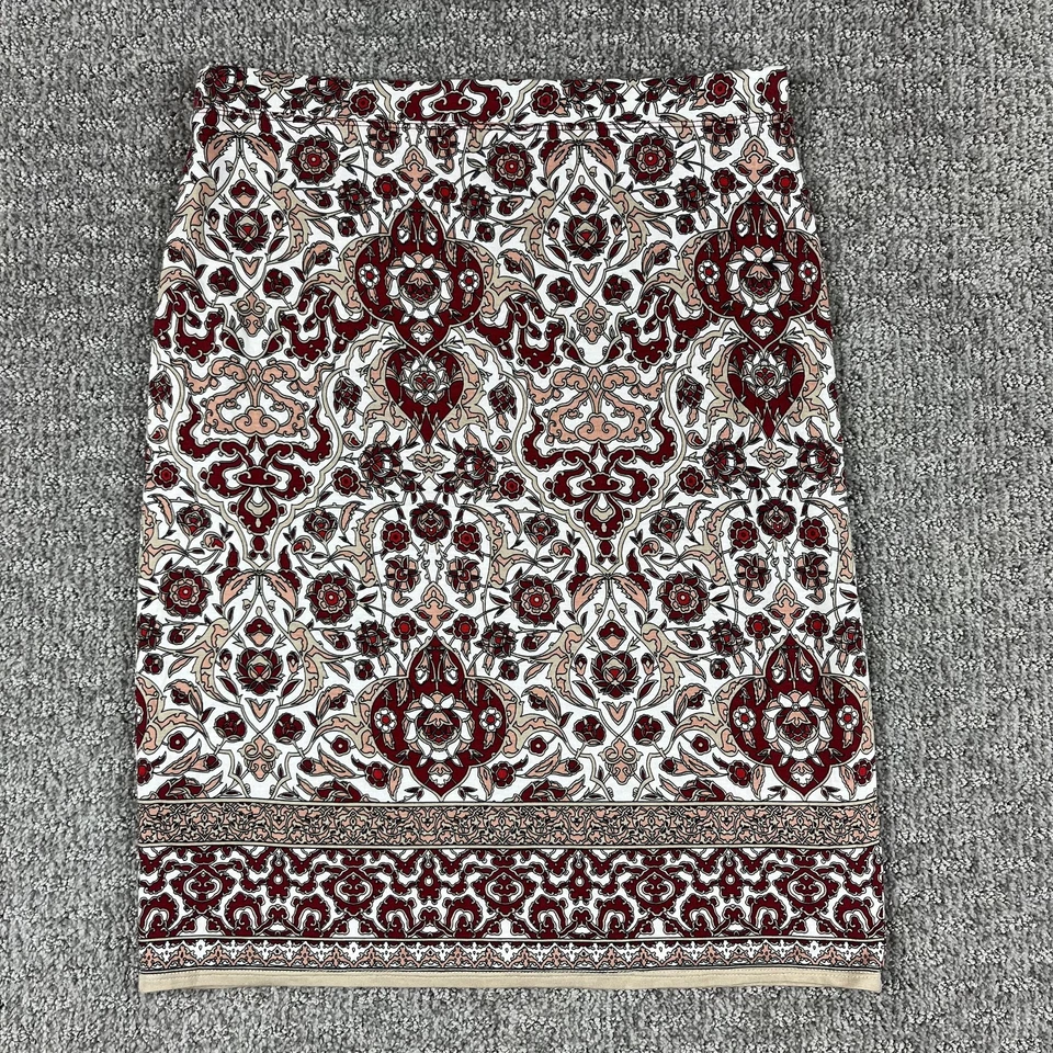 Max Studio юбка женщин маленький многоцветный богемное пейсли цветочный тянуть на эластичной - Изображение 2 из 4