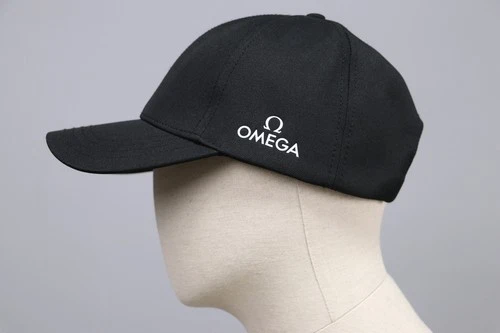 OMEGA Authentic Black Canvas Cap hat exclusive given Swiss Watch One Size