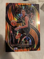 2024-25 Panini Select - Premier Level Cody Williams #172 Orange Flash Prizm (RC)