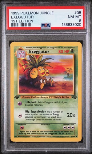 Exeggutor (1st Edition) graded PSA 8 for sale on eBay