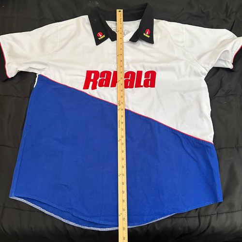 Maglia pesca torneo vintage Rapala XL bottone Shimano G Loomis con cappuccio sul retro - Foto 11 di 13