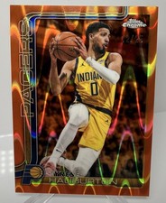 Topps Chrome 2025-26 Tyrese Haliburton Orange RayWave Refractor 12/25 #18