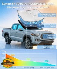 Toyota Tacoma 2016-2026 Sun Shade Windshield Custom Fit