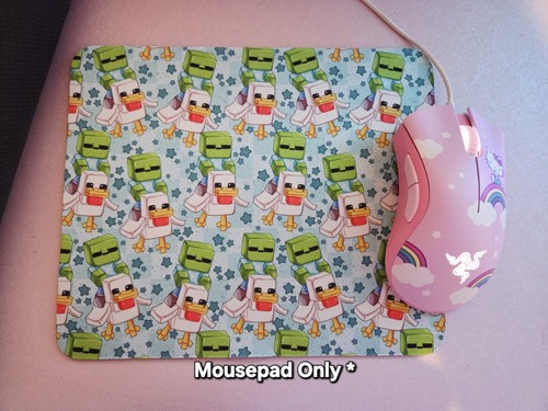 Mine Craft Chicken Mousepad Gaming Movie Gift Kawaii Jack Black
