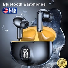 Bluetooth 5.3 Earphones TWS LED Power Display Headphone Touch Control Earbuds US