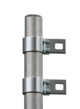 13.1"/ 4m Metal Galvanised Shade Sail Pole with Bracket Clamp Outdoor Garden