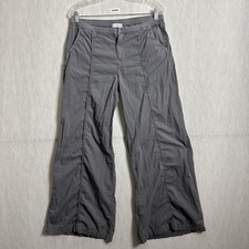 XCVI Wearables Women's Size Medium Gray Cotton Twill Wide Leg Summer Pants