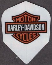 Harley Davidson 2-Sided Logo  Flag Dart Flights: 3 per set