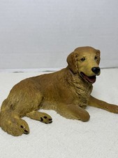 Vintage Golden Retriever Sculture Dog Figurine Hand Painted