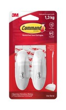 Command 17068 Medium Wire Hooks with Strips (Pack of 2, 2 Standard, White 